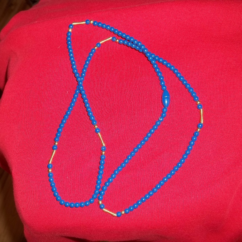 Blue Bead Vintage Necklace
